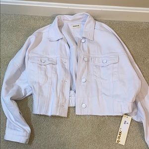 Mono B white jean jacket new with tags